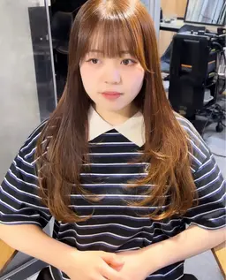 前髪縮毛矯正のみ（顔周りは入りません。）