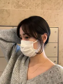 小顔になれる似合わせ前髪カット✨✨前髪カット¥1,100が初回は全員10%割引の¥990で出来ます🌷