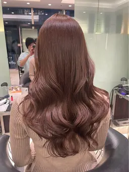 ✨ブリーチなし✨🍒ピンクカラー🍒+トリートメント付き👍