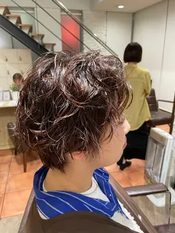 【レディース】ショート、ボブ　カット＋パーマモデル