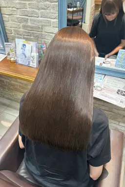 カット+ブリーチなしダブルカラー+バイカルテ髪質再生4stepトリートメント