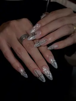 ◾︎長さだしロングチップ10本アートフリーデザイン/(他店オフ込)