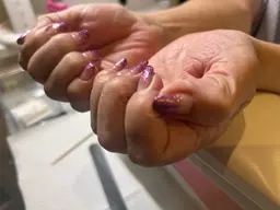 ハンドネイル ラメカラー