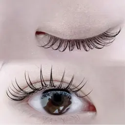 💫大人気🌈フラットラッシュ120本(LEDエクステ変更プラス1500円）