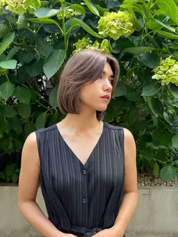 髪質改善inケアカラー+カット+TOKIO超音波トリートメント