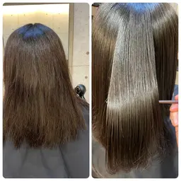 美髪縮毛矯正＋内部補修トリートメント付き❣️