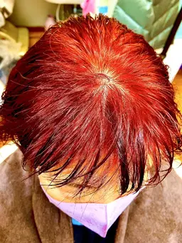 大人気色❤️グレーヘアーに映える💗トレンド色ヘナカラー