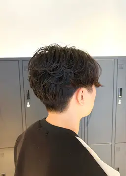 【メンズ限定】カット✂️+ベーシックパーマ+炭酸泉🫧+眉カット