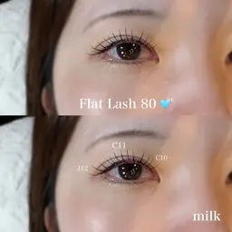 【9月限定】フラットラッシュ80本🍀♡