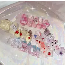 【長さ出し9980】チップスカルプ長さ出し＋うるツヤ最旬♡ボンボンドロップネイル