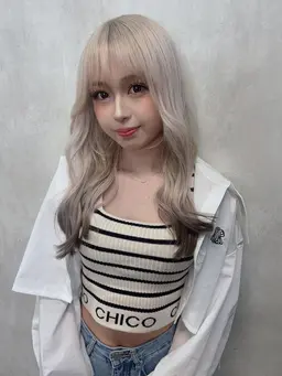 ケアブリーチ2回＋カラー＋トリートメント🌟ホワイトカラー、ペールトーン、黒染め履歴がある方向け💁‍♀️メンズ同価格