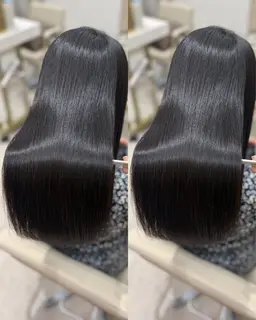 💫うる艶思わず触りたくなる💫自社開発sinsiaストレート+透明感カラー