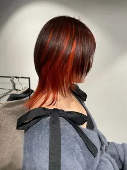 【ウルフカット】カット＋カラー＋高保湿トリートメント#レイヤー#ウルフ#暖色#韓国ヘア#髪質改善