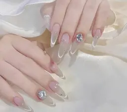 🌈人気NO.2🌈ケア込み・チップ長さ出し10本+アートやり放題+パーツ2個🩷