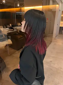 [ちょこっとだけ、でも気分変わる🫶🏻]ポイントブリーチ➕カラー