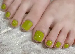 フットネイルワンカラーorラメ　オフ込