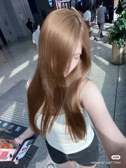 🤎透明感たっぷり🤎明るめベージュカラー🤎ケアブリーチのダブルカラー+オリジナルトリートメント+コテ巻き仕上げ🤎