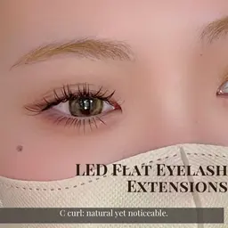 🌈LEDエクステ140本🌈(オフ込み)フラットラッシュ