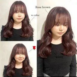 〈1日4名限定〉🐯ブリーチ無し🐯カット+ダブルカラー/透明感カラー/チェリーレッドカラー