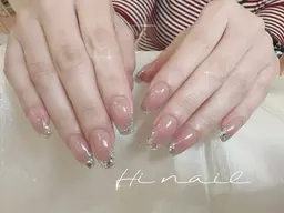 キラキラ✨ガラスフレンチ💫ベース色選べる