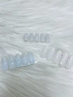 オフィスネイルオフ込み、パラジェル使用。