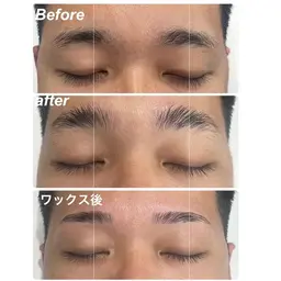 メンズ眉毛ブローラミネーション/毛流れ矯正