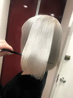 ケアブリーチ付✨全頭ブリーチ＆カラー＆補修1stepトリートメント＆メンテナンスカット💇‍♀️