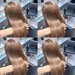 カット+ブリーチ無しケアカラー+ULTOWAトリートメント《レイヤー・髪質改善・ベージュ・オリーブベージュ・新宿》