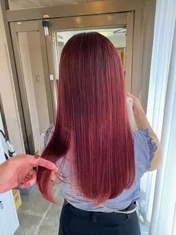 《🌿透明感抜群🦄》ブリーチなし艶めき透明感ダブルカラー+枝毛カット+ダメージレストリートメント