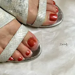 🌞フットオススメ👣フットバス甘皮ケア＆足裏角質ケア＋ワンカラー＋保湿トリートメントコース