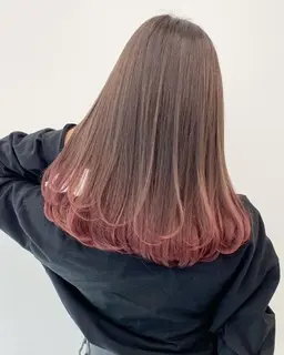 【❗️気軽にイメチェンはこれ❗️】毛先グラデーションカラー＋トリートメント✨¥12000​〜​