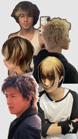 men's cut + Wcolor +design✴️