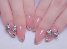 ガラスフレンチorフレンチネイル☆ベース可選　￥7580