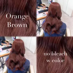 🫧ブリーチなしWカラー🫧儚く透ける韓国風くすみカラー×艶トリートメント🇰🇷