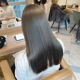 ❤️絹髪ストレートパーマ➕カットMENU❤️🌙艶トリートメント付き🌙柔らか縮毛矯正で自然なストレートヘアに💕