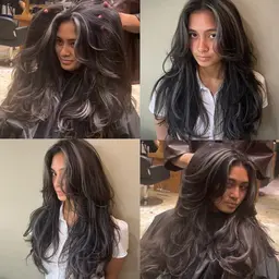 【💖一撃で海外ガール💖】🦋海外風バタフライレイヤー×コントラストハイライト/立体感UP/小顔美人/外国人風/垢抜け