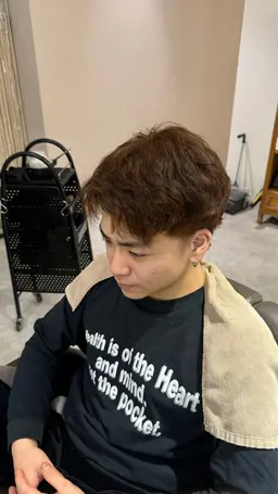 メンズワンカラー ブリーチなし。