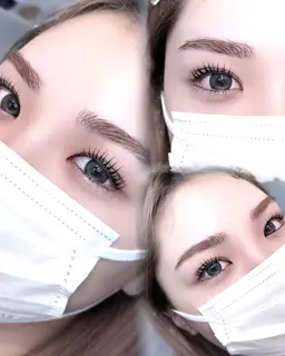 【🎀ミニモ学割U24🎀】眉毛スタイリング(メイク付き)＋上まつげパーマ(トリートメント+コーティング付き)