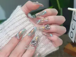 (オフなし)ネイルチップつけのみ(当店で購入したスカルプチップをつけるメニューです)