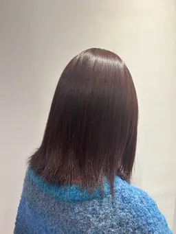 🫧ケアカラー＋髪質改善ストレートパーマ ✅概要欄必読