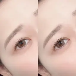 眉毛WAX+まつ毛パーマモデル（セットメニュー）1500円🎀🩷