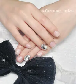 🩵【練習モデル募集】フットオフなし🩵一本埋め尽くしネイル໒꒱୨୧.*