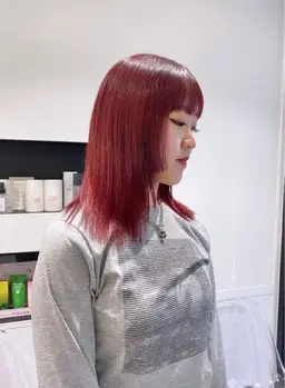 【韓国風🇰🇷🫧】大人気艶髪レッドカラー❤️‍🩹
