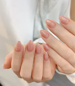 【モデル練習】やさしいネイル裸色・ワンカラー・マグネット対応※オフなし（オフ別途¥1,000）