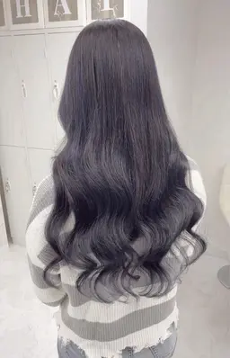 ワンカラー🩵ロング料金なし✨口コミ書いていただける方には補修トリートメントサービスさせていただきます✨