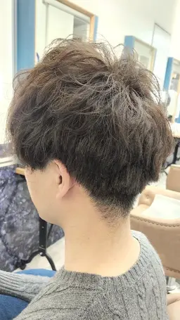 👔メンズ👔カラー+炭酸泉プチスパ