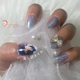 プリントネイル２本＋ワンカラー(オフ別途)