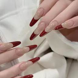 💖チップスカルプ長さだしフレンチ/カラーグラデーション