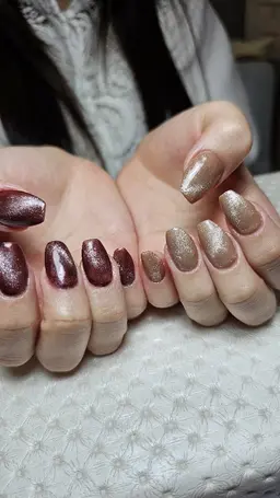 🔴長さだしスカルプ+2本アート✨丁寧ケア込み➡️🧲マグネット⚡フラッシュネ イル✨2色まで ([オフのみ+30 分]