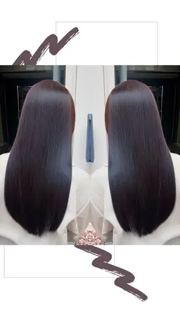 透明感カラー×顔周りカット×髪質改善